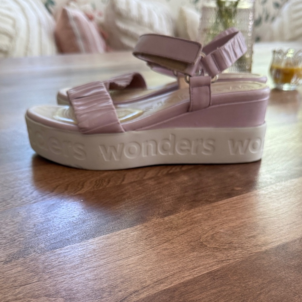 Wonders Women's Mauve Platform Sandals